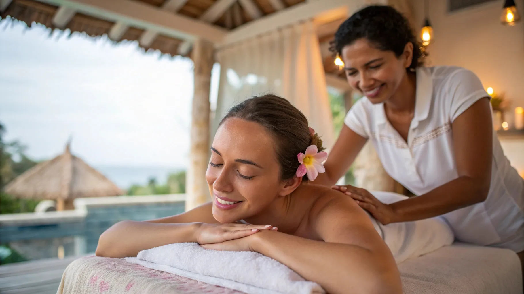 Spa treatment at a Bali wellness retreat